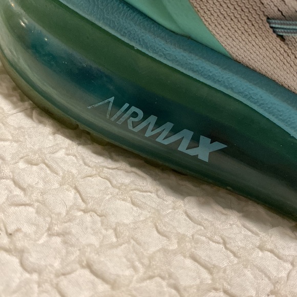 Nike Women's Air Max 2015 Pr Pltnm/Blk/Grn Glw/Lght Aq Running Shoes - Picture 5 of 9